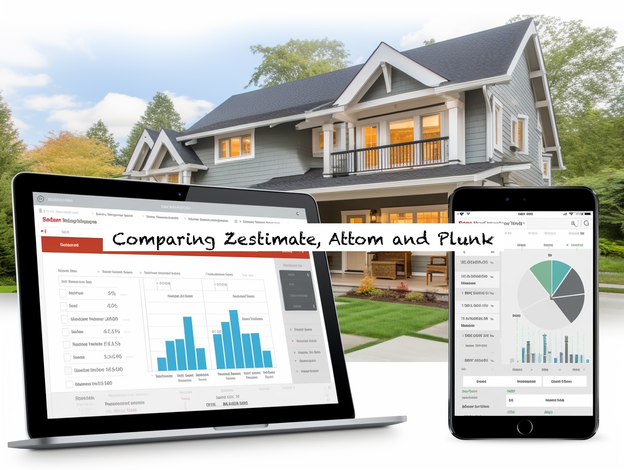 Home Values: Zestimate, Attom Valuation and Plunk